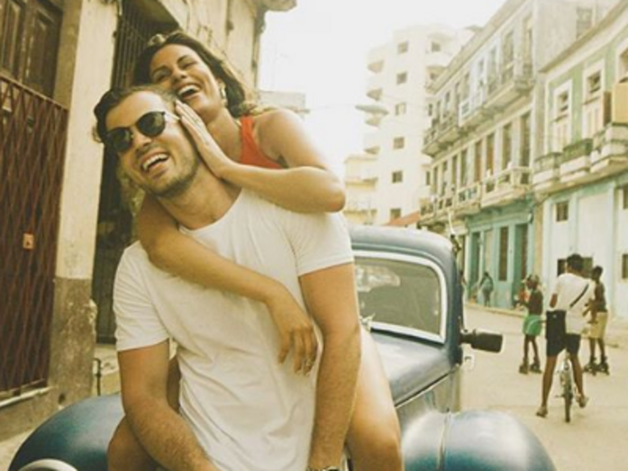 David Carreira e Carolina Loureiro no videoclip do tema 'In Love'