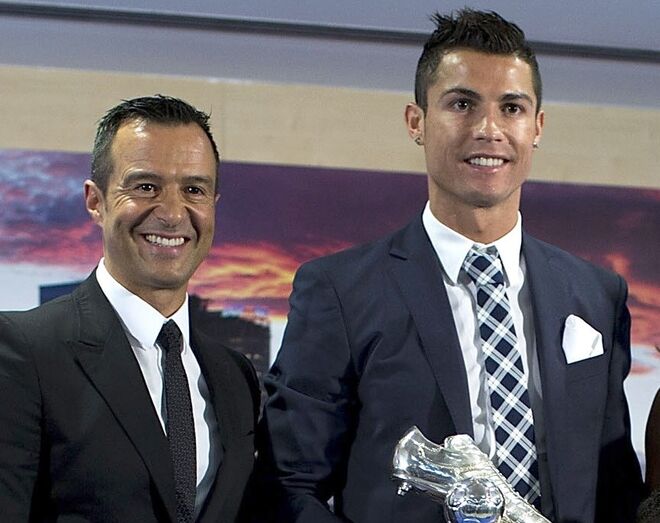 Jorge Mendes apostou em Cristiano Ronaldo quando o craque era um miúdo, levando-o para o Manchester United.