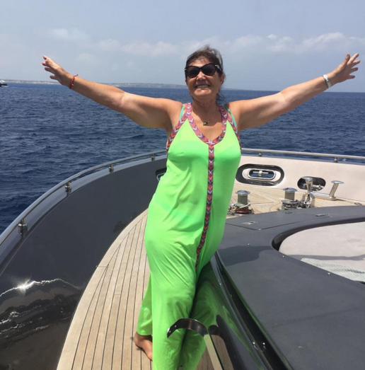 Dolores Aveiro no convés