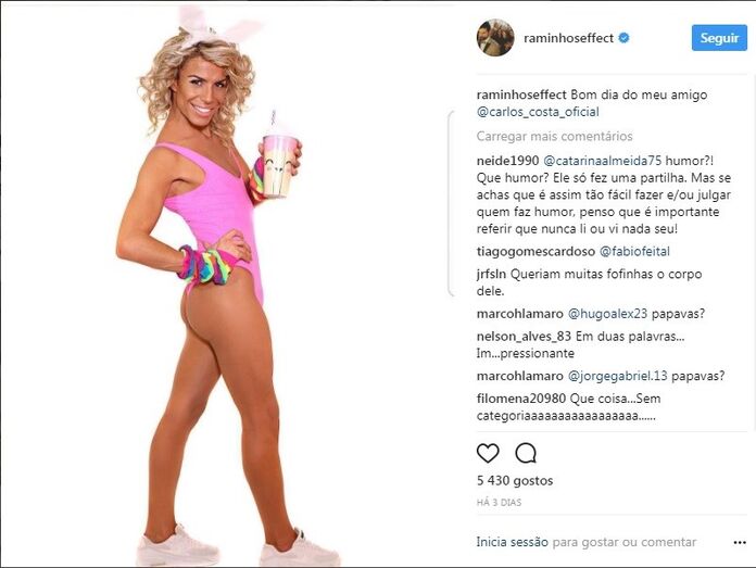 A publicação de António Raminhos que despoletou uma 