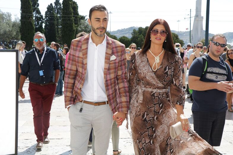 A sócia de Liliana Aguiar, Gisela Serrano, com o marido, Nuno Pereira