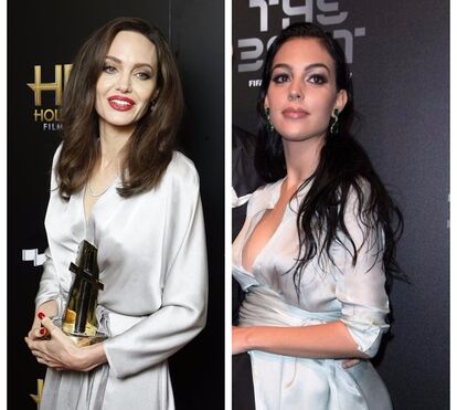 Ups! Angelina Jolie copia look de Georgina Rodríguez. A quem fica melhor?