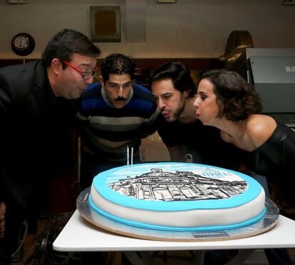 Reynaldo Gianecchini ajuda a celebrar os 93 anos do Teatro Tivoli