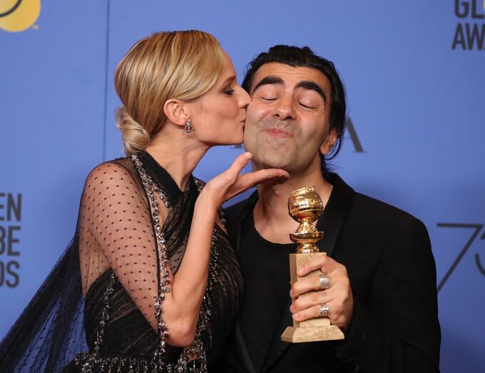 Diane Kruger e o diretor Fatih Akin