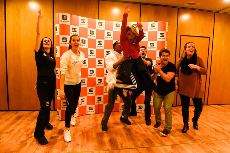 Helena Costa, Catarina Gouveia, Maria Sampaio, Gonçalo Cabral, Miguel Costa e Joana Rosa 