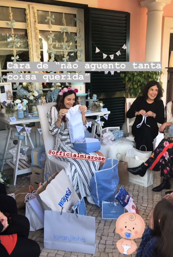 Mia Rose comemora chegada do filho Mateus, em breve, com uma festa 