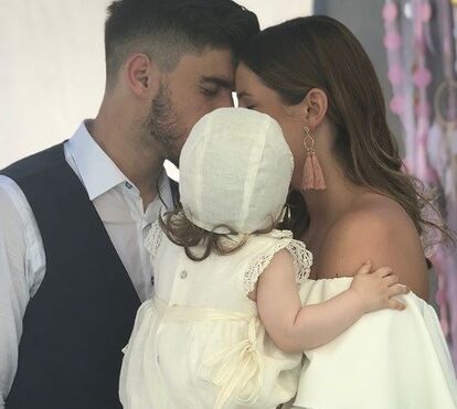 As imagens do batizado ternurento da filha de Rúben Neves