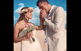 Liliana Aguiar casou com Francisco Nunes... na praia!