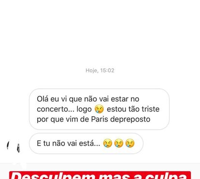Rita Pereira falha concerto de 'A Herdeira' e deixa fãs destroçados