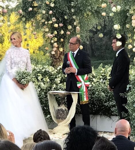 As imagens mais bonitas do "casamento real de Itália" 
