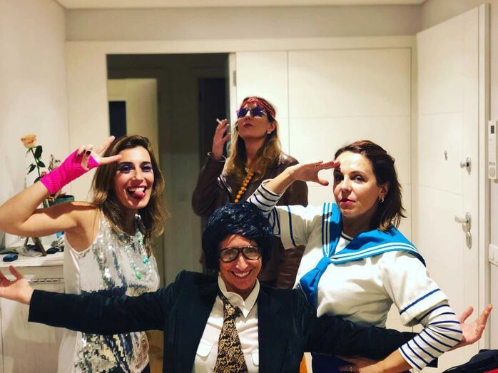 Tânia Ribas de Oliveira e amigas