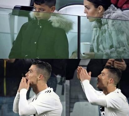 Georgina ultrapassa morte do pai com ida ao estádio e mimos dos filhos de Cristiano Ronaldo