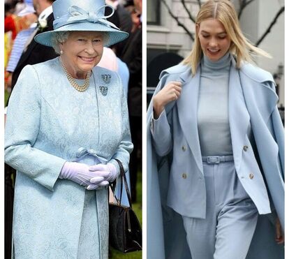 Quem diria? Nova moda inspirada nos 'looks' monocromáticos da rainha Isabel II