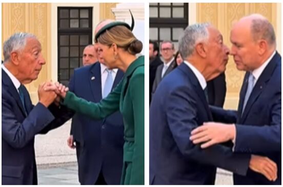 Marcelo Rebelo de Sousa, princesa Charléne, príncipe Alberto
