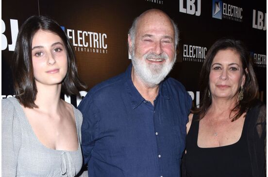 Romy com os pais, Rob Reiner e Michele