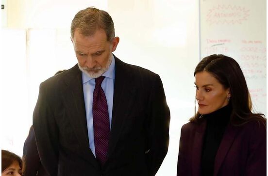 Felipe VI e Letizia em visita a Valência
