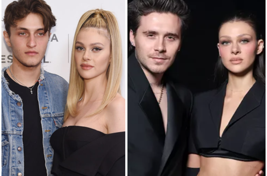 Nicola Peltz com Anwar Hadid e Brooklyn Beckham