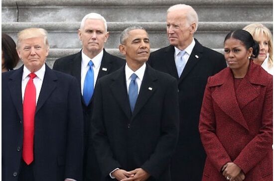 Donald Trump, Barack e Michelle Obama