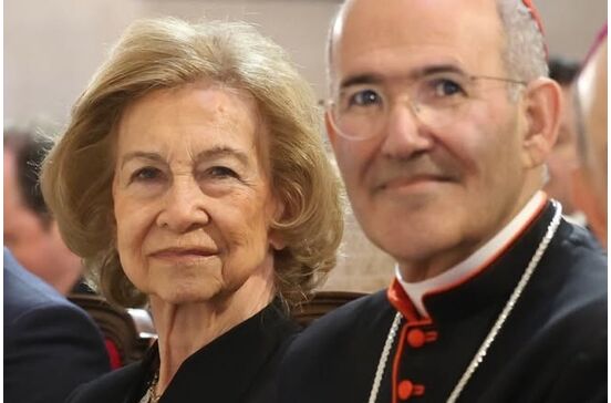 Rainha emérita Sofia e Cardeal José Tolentino de Mendonça