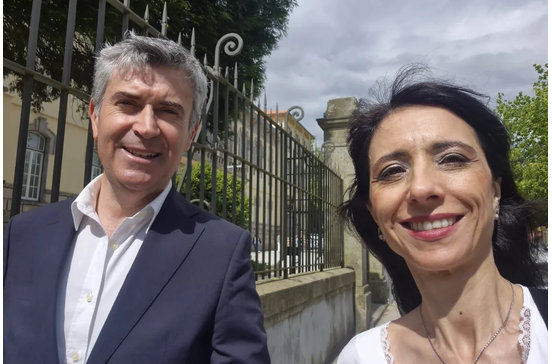 José Luís Carneiro, a mulher Goreti 