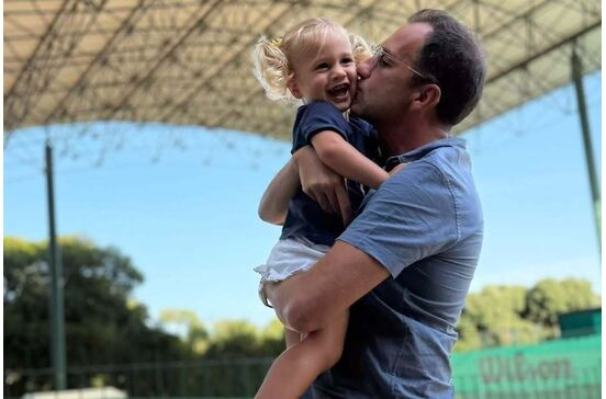 Frederico Varandas com a filha Petra