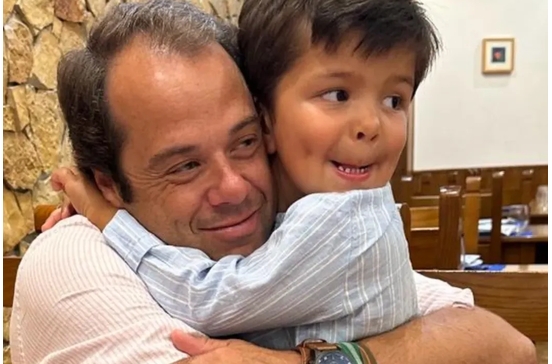 João Moura Caetano e o filho, António