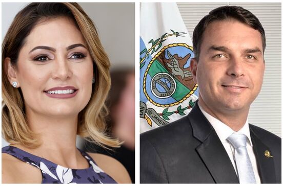 Michelle Bolsonaro, Flávio Bolsonaro