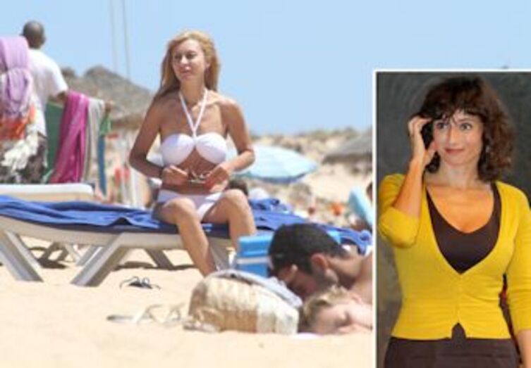Fernando Câncio, Judite de Sousa, praia, publicidade, Facebook, Algarve