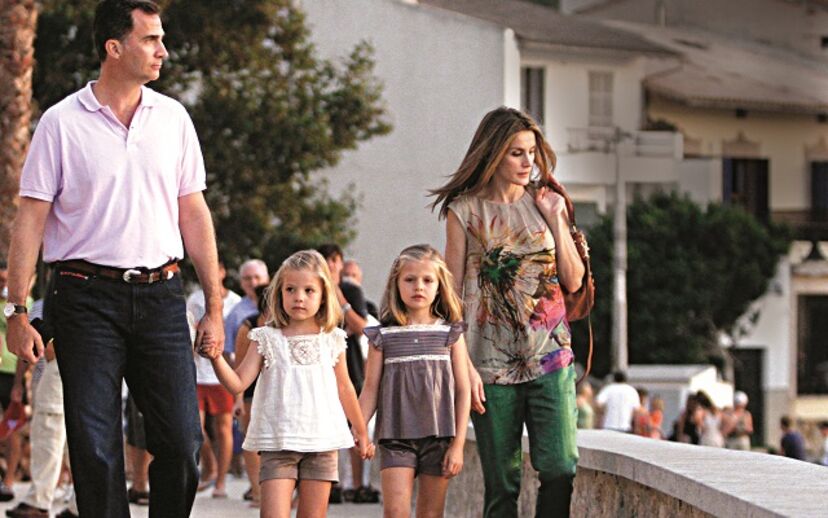 Felipe e Letizia fazem férias em Maiorca
