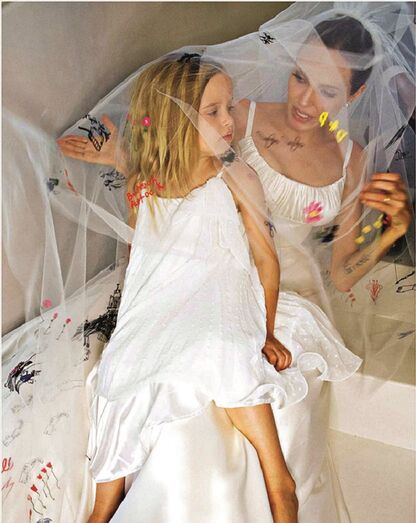 As fotos do casamento de Angelina e Brad Pitt