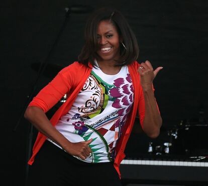 Michelle Obama dança 'Uptown Funk'