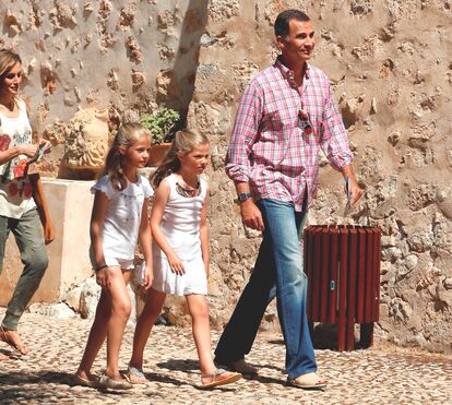 Reis espanhóis de férias no Algarve