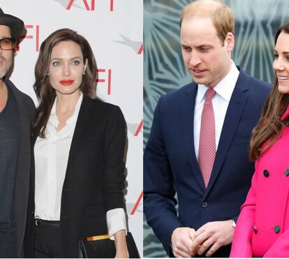 Pitt e Jolie tomaram chá com Kate Middleton e William