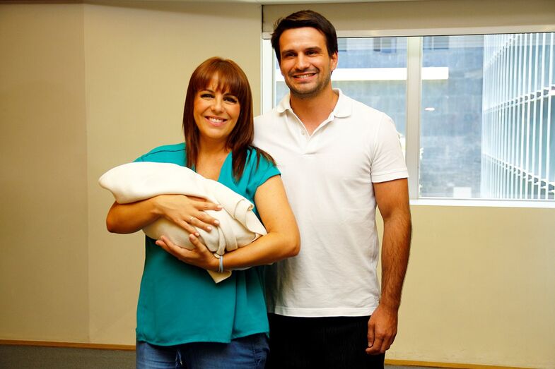 Tânia Ribas de Oliveira, João Cardoso, bebé, casal, família