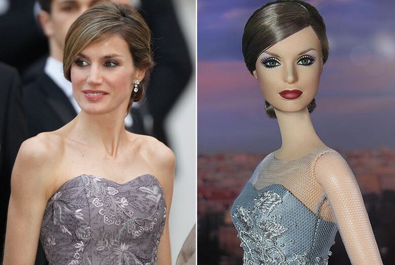 Letizia Ortiz, look, Barbie, inspira, inspiração, boneca, realeza, estilo, moda, rainha de Espanha