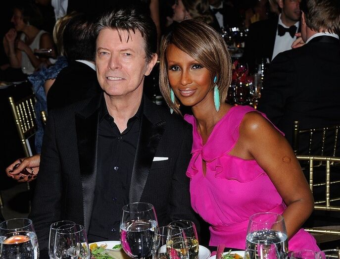 bowie, iman