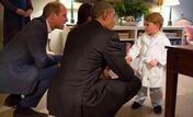 George, Brack Obama, presidente dos Estados Unidos, príncipe, William, menino, criança, Duques de Cambridge, Inglaterra, realeza, Palácio Kensington