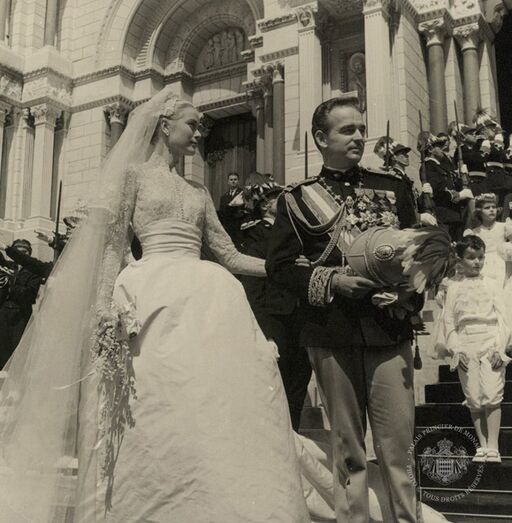 Grace Kelly, casamento, Mónaco, príncipe Rainier III, realeza, cerimónia