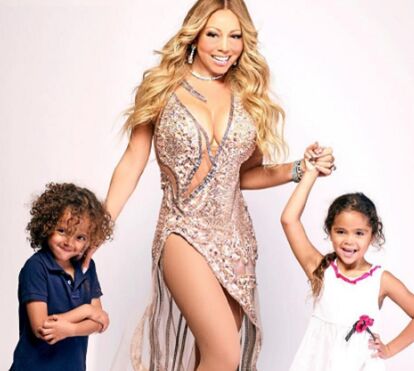 Mariah Carey partilha foto com os filhos