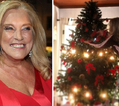 Teresa Guilherme monta árvore de Natal