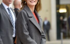 Letizia mostra-se tímida em Portugal