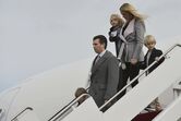Donald Trump Jr. e Vanessa, a esposa e os filhos
