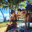 Diana Chaves e a filha, Pilar. 