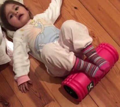 Filha de Carolina Patrocínio já faz 'exercício'