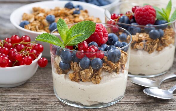 granola, pequeno almoço, saudável
