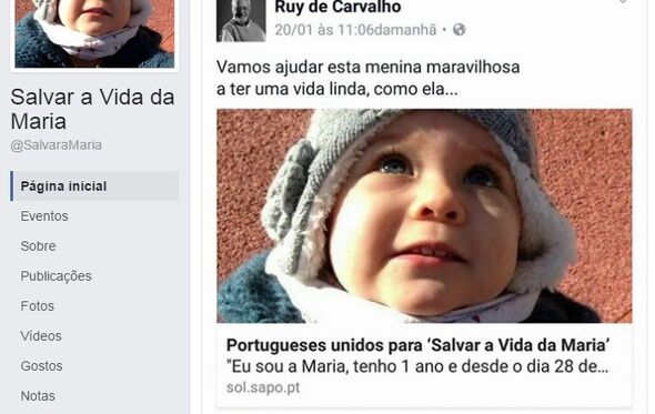 Ruy de Carvalho, bebé Maria