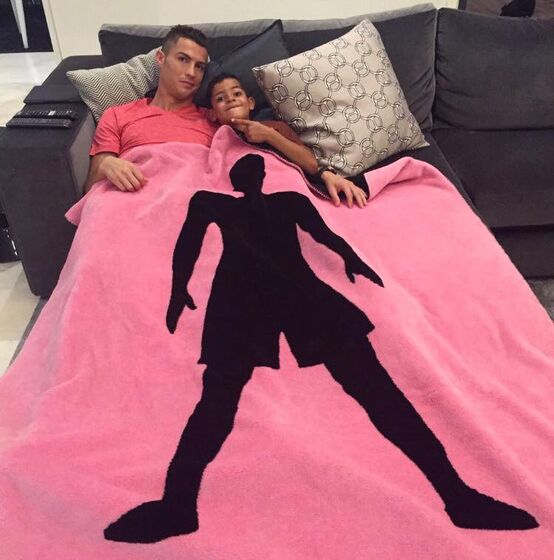 Cristiano Ronaldo com o filho