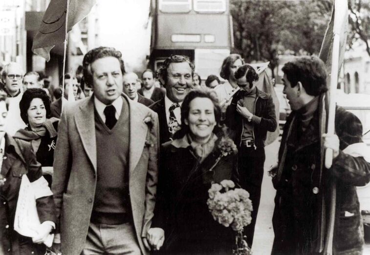 Mário Soares e Maria Barroso em 1974