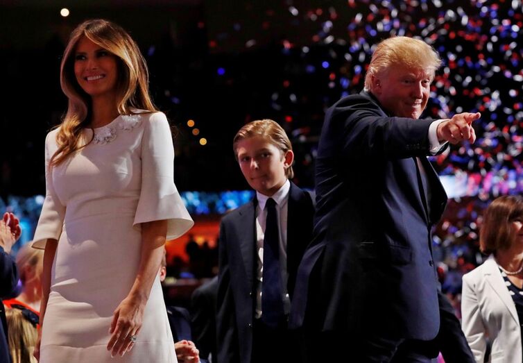 donald trump, melania trump, barron trump