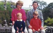 príncipe Carlos Diana e William e Harry
